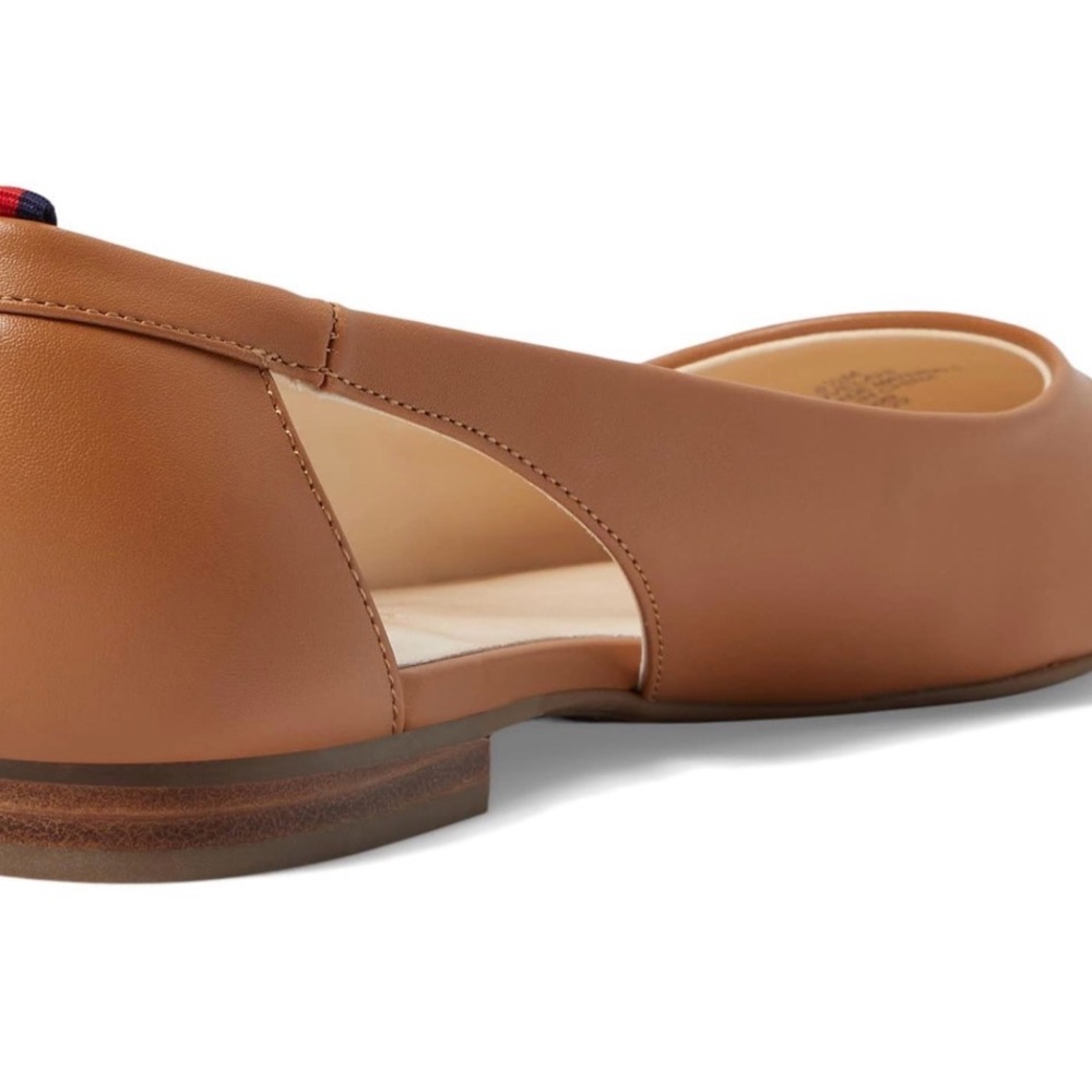Tommy Hilfiger Cognac Velahi Pointed Toe Slingback Flats - Picture 7 of 8